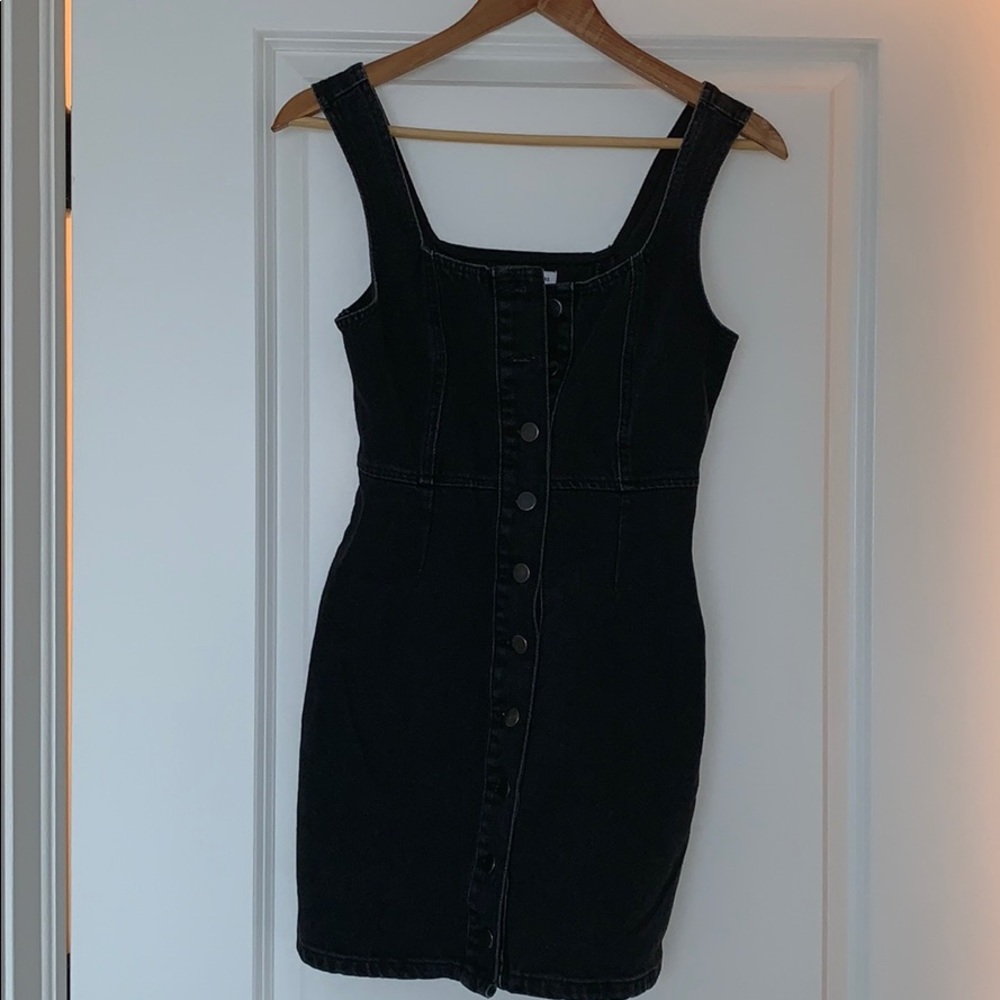 Grey denim dress from urban outfitters